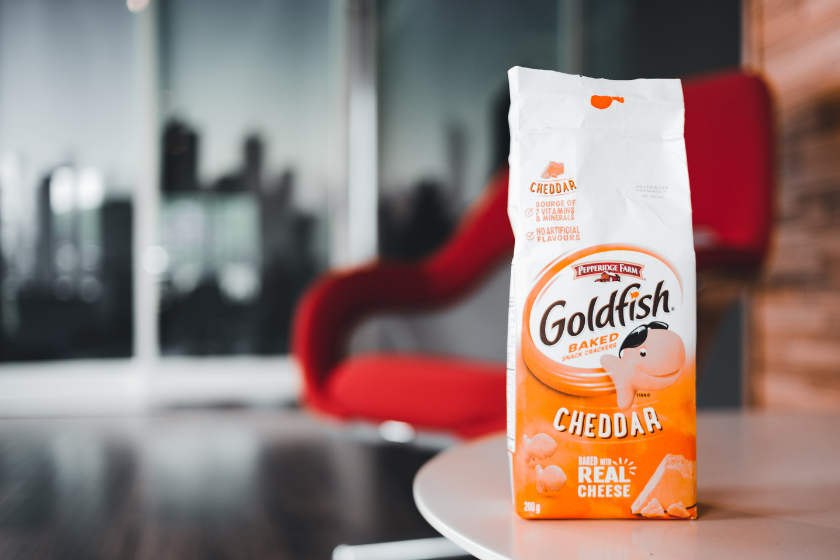 snack gold fish